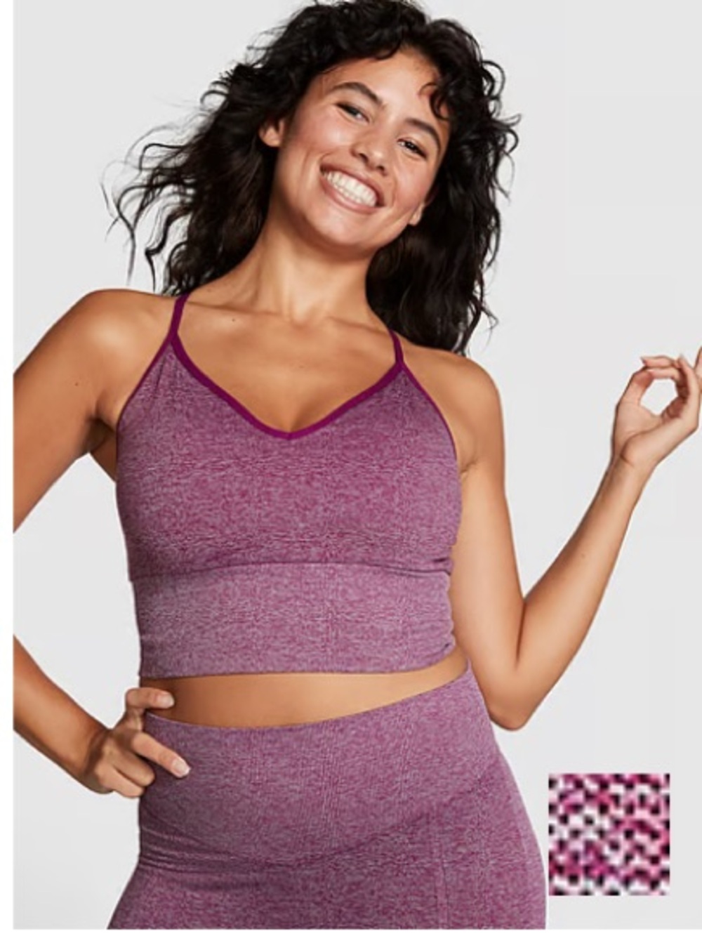 PINK Racerback Seamless Sports Bra Size XS